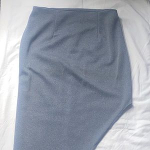 Grey Asymmetrical Skirt Size Small